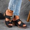 Summer Sexy Banquet High Heel Sandals     Roman Soft Lightweight Hollow Metal Beach Slippers for Women
