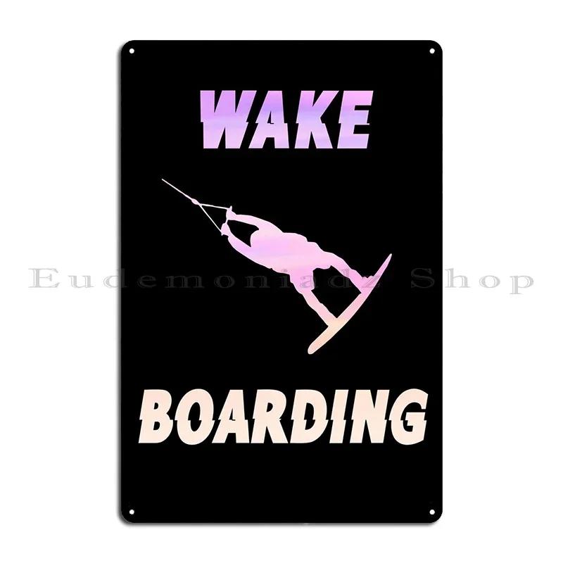 Wakeboard Wakeboarding Metal Sign Retro Cinema Pub Iron Classic Tin Sign Poster 20x30cm(7.8x11.8inch)