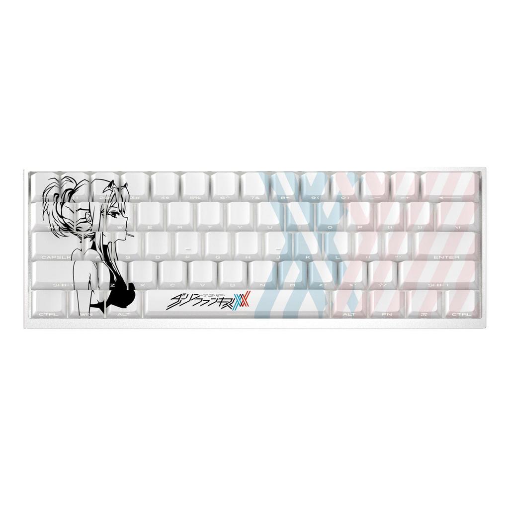 Anime Lion MAD60/wooting60 Keycap, Side Engraved, Translucent, Compatible with US/Canada National Team 02 Keyboard.