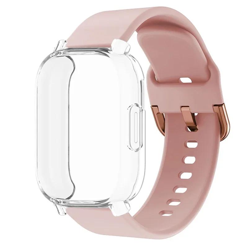 Protector Case+Silicone Strap For Xiaomi Redmi Watch 5 active/5 Lite Full Cover Screen TPU Soft Shell and Breathable Sport Bands