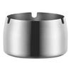 Durable Silver Round Heat Stainless Steel Ashtray