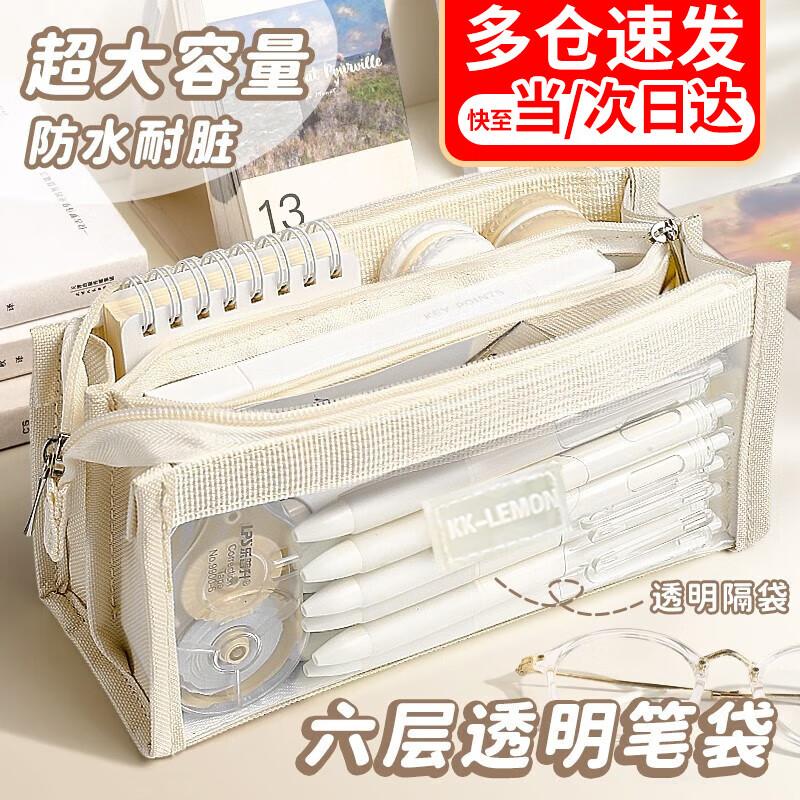 Geshan Transparent Pain Bag Pencil Case