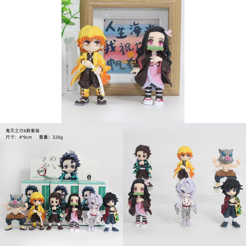 Demon Slayer Nezuko Tanjiro Inosuke Pvc Figure Collectible Toy For Fans