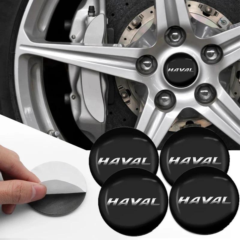 4 PZ 56mm Coprimozzi Centrali per Cerchi Auto Emblema Adesivo Accessori Auto Per Haval H6 Dargo M6 H9 H6S F7 Jolion X DOG XY H2 H3 H5 H7