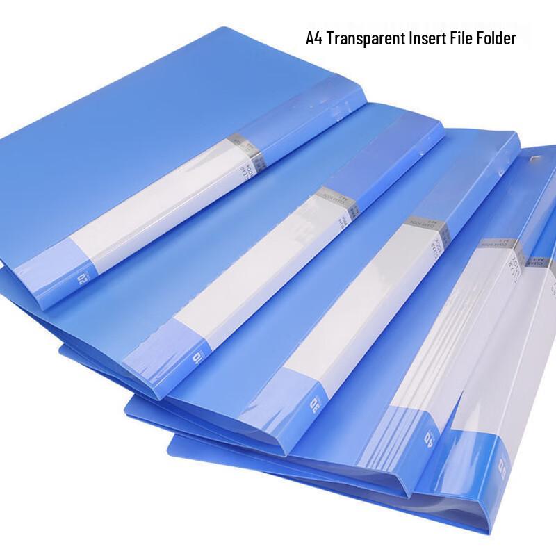 A4 Transparent Display Book, 40 Pockets