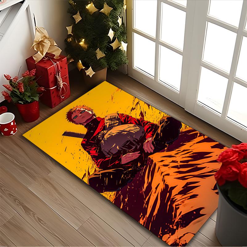 1pc Office Printed Area Carpet, naruto Rug, Home Sofa Chair Mat For Christmas and Halloween Décor
