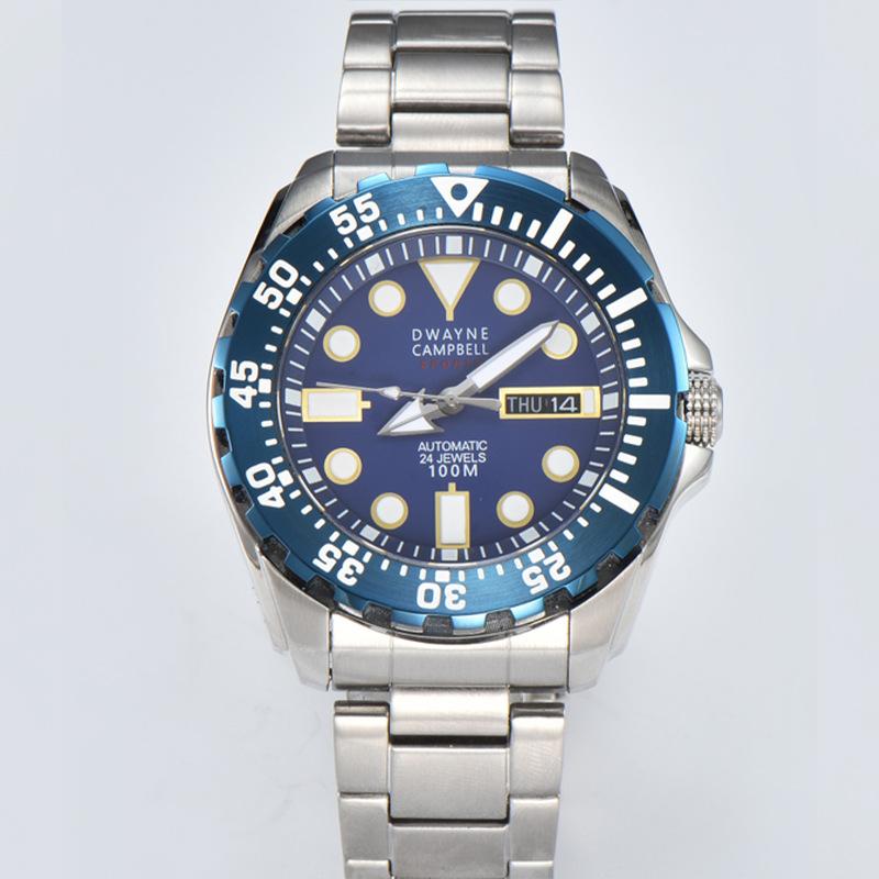 Men's steel belt watch fashion business luminous waterproof watch mechanical watch