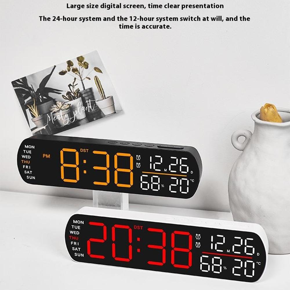 5512 LED Digital Alarm Clock Multi Function Time Temperature Date Display Electronic Clock