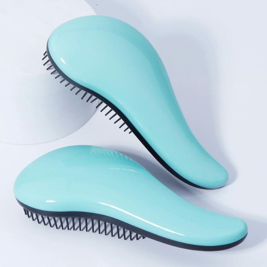 Scalp massage brush hair brush, suitable for wet and dry hair - removing knots and tangles, Special for real hair wigs