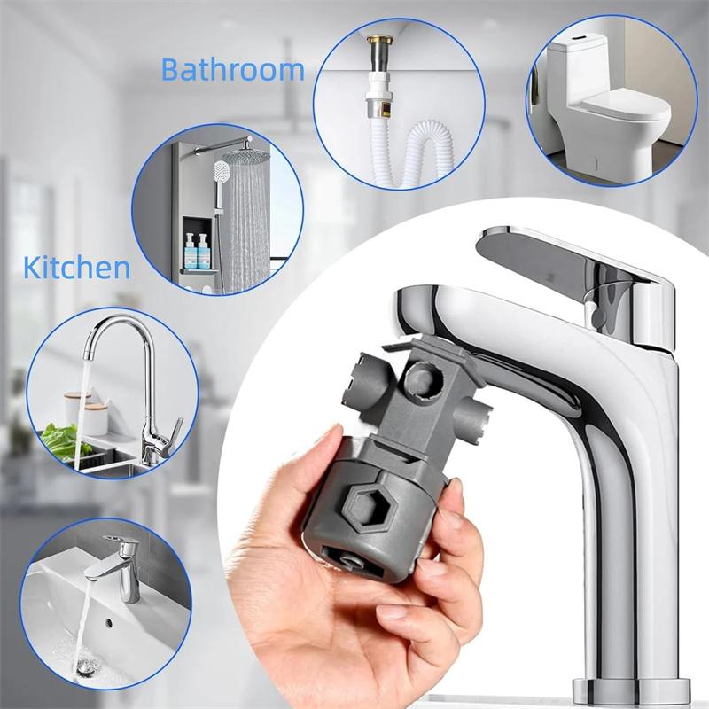 16 In 1 Wrench Tool Set For Faucet Kitchen Bathroom Multi-Purpose Maintenance Pipe Faucet Disassemble Aerator Replace Valve Core