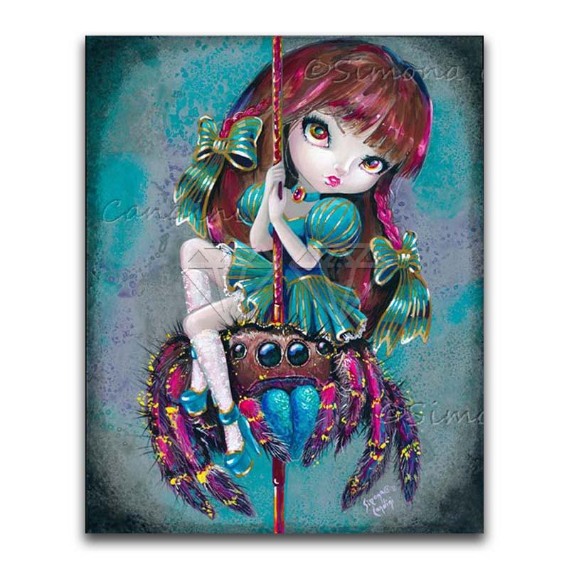 

5D DIY алмазная живопись мультфильм комиксы девушка Русалка Единорог комплект полная квадратная и круглая Алмазная мозаика Алмазная вышивка крестиком Full Round 20x25CM