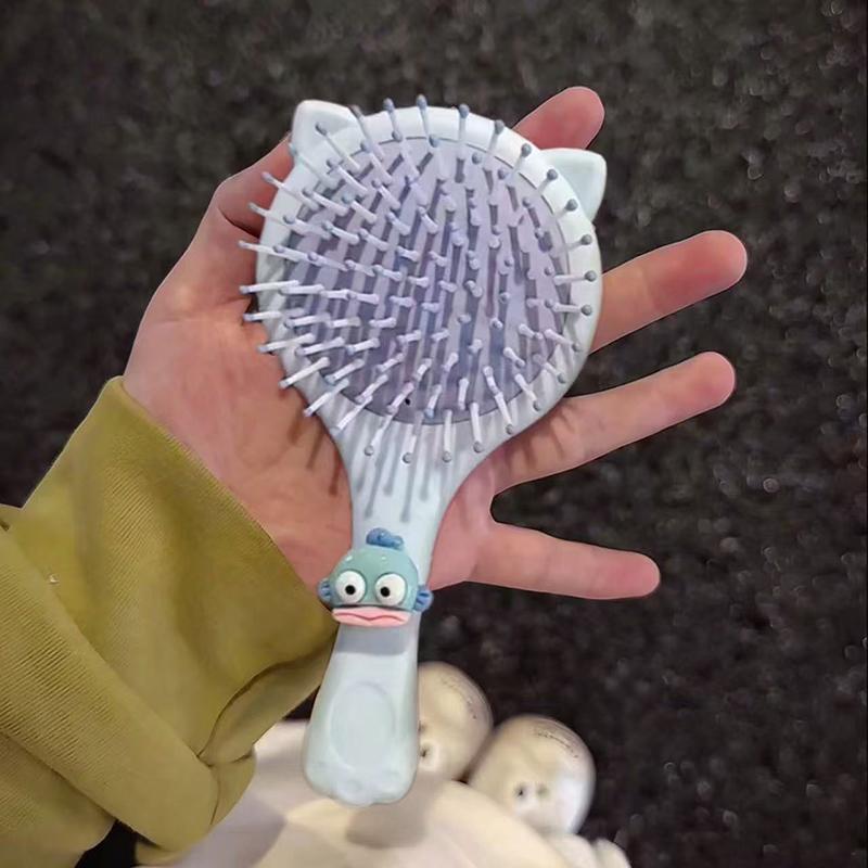 

Cartoon Butter Bear Comb Cute Clownfish Airbag Comb Travel Portable Handle Air Cushion Comb Cartoon Air Cushion Hair Brush синій