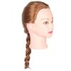 Perücke Friseurpuppenkopf Haarstyling Flechten Salon Übungskopf Modell 70cm