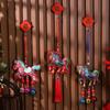 with Tassel Spring Festival Bell Pendant Embroidered Horse Wind Chimes Decoration  Zodiac Year Gift