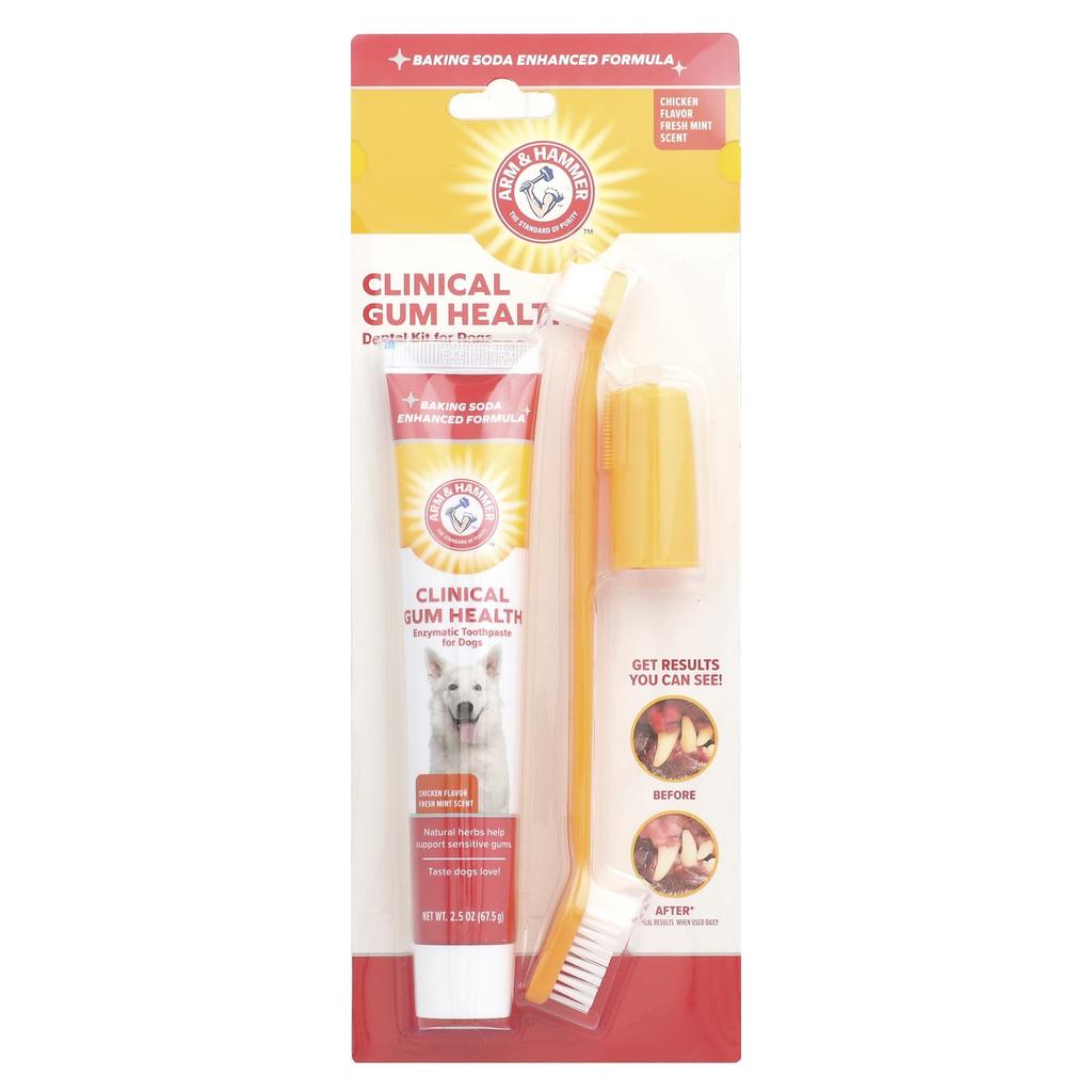 Arm & Hammer, Clinical Gum Health, Dog Teeth Kit, Chicken, 3-Count