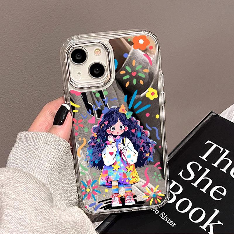 Luxury Make UP Mirror Phone Case For iPhone 11 13 16 Pro Max 14 15 12 16 Plus XR X XS 16promax 15promax Cute Girls Covers Funda