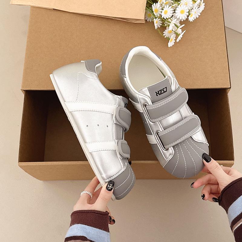 Velcro inner height increase niche design bread shoes women's new summer versatile soft-soled sports and leisure shoes