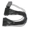 24 Pin Dual Power Supply Adapter Cable For PC ATX Motherboard Add On
