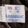 LAVENHAM Made In England Quilted Jacket 36 Black Cotton Filling Women Used