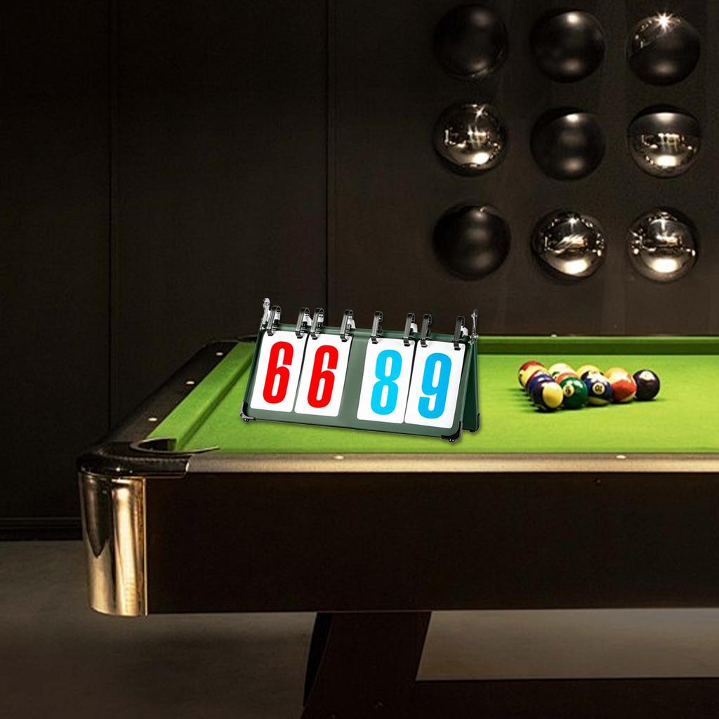 Tabletop Flip Scoreboard 4/5/6 Digit Score Flipper Sports for Table Tennis Many Games