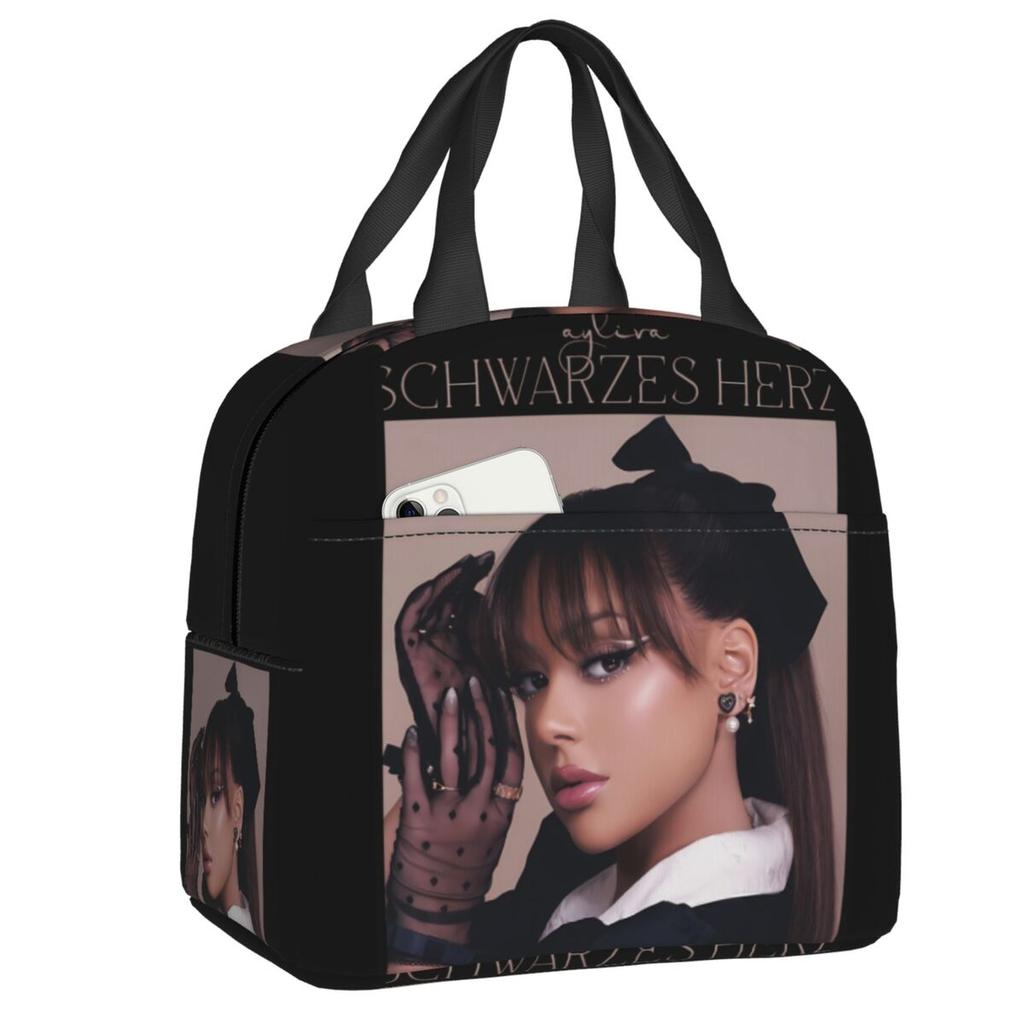 Custom German Singer Ayliva Insulated Lunch Bag for School Office Waterproof Thermal Cooler Bento Box Women Kids