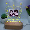 Personalized Night Light Kid Room Desk Decor Christmas Gift 3D Acrylic Custom Name Light