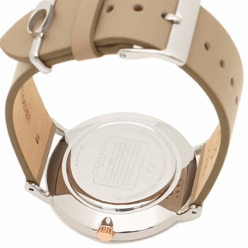 Coach Women's Watch 14503119 Gray Beige Silver
