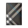 Burberry Checkered Design Double-Fold Fashionable And Versatile Pu Card Holder For Men Black
