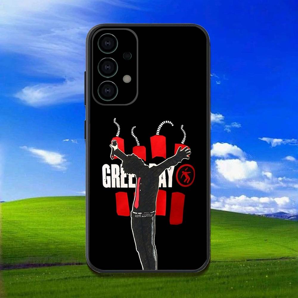 G-Green Day Band Phone Case For Samsung Galaxy A13,A21s,A22,A31,A32,A52,A53,A71,A80,Soft Black Shell