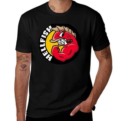 Hellfish 19 TShirt Basic All Season Solid TShirt