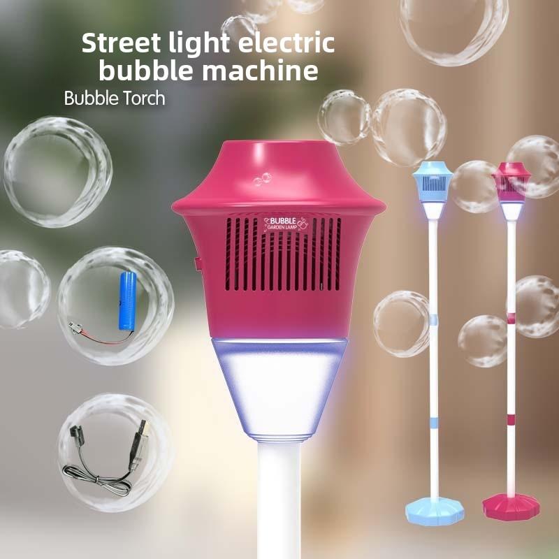 Street Light Electric Light Up Rechargeable Christmas Bubble Machine