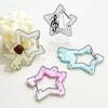 Kreativer sternförmiger Acryl-Schlüsselanhängerhaken für Taschen, personalisiertes Mädchengeschenk, langlebiger Karabineranhänger