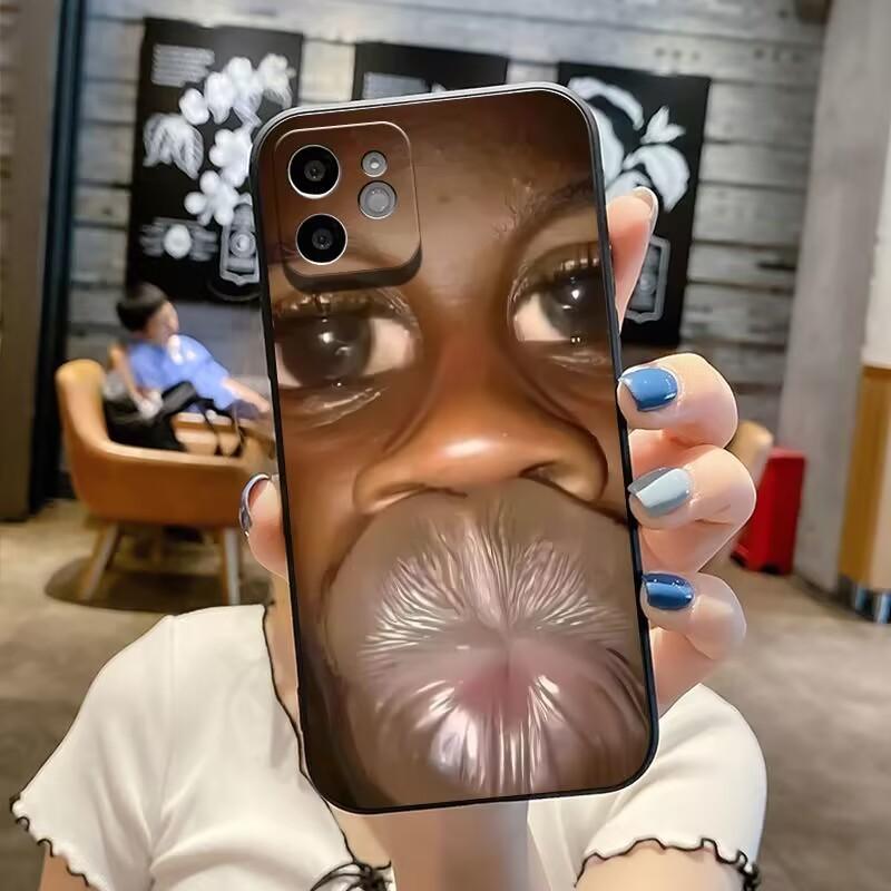 Ugly Funny Phone Case for Iphone 15 14 13 12 11 Pro Max XR XS XSMAX X 7 8 Plus Spoof Silicone Lens Backage Soft Cover