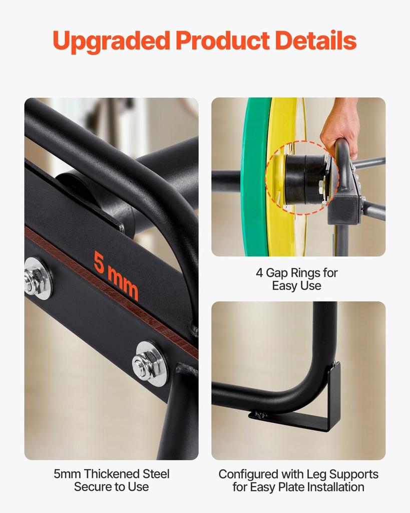 Trap Bar Hex Bar, 50mm Hex Barbell, 240 Kg Capacity Shrug Bars, Weightlifting and Strength Training Equipment, Home Gym for Squats, Deadlifts,