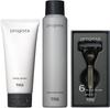 Schick Men S Gesichtsreiniger 120g + Rasierschaum 180g + 6-Klingen-Halter Mit Klingen 6