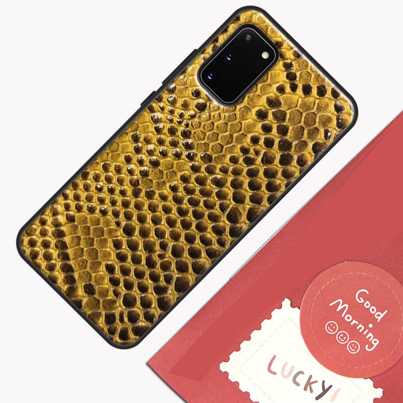 Snake Skin Phone Case For Samsung Galaxy S25 S24 S20 S21 S22 S23 Ultra S9 S10 Plus S23 FE Cover Shell