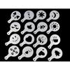 16Pcs Coffee Latte Mold Dusting Pad Stencils DIY Kitchen Art Baking Tools