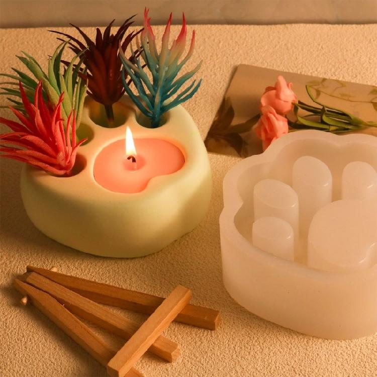 Handmade Succulent Planter Mold Cat Claw Molds Silicone Mould for Plant Lovers