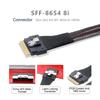 NFHK Ultraport Slimline SAS Slim 8i74pin To DualOculink Cable 50cm PCI-E 4.0 SFF-8654 SFF-8611 PCI-Express