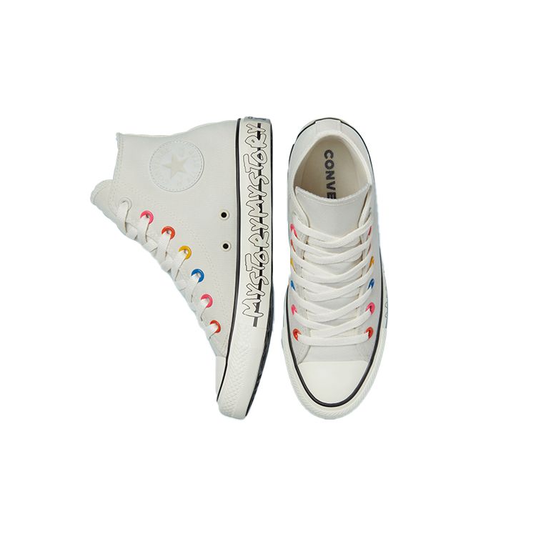 Converse Chuck Taylor All Star High My Story Sneakers Unisex Crema Egret Rosa Iper 170293F