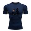 Men's Compression Fitness Sports T-Shirt, Punk Graffiti Butt