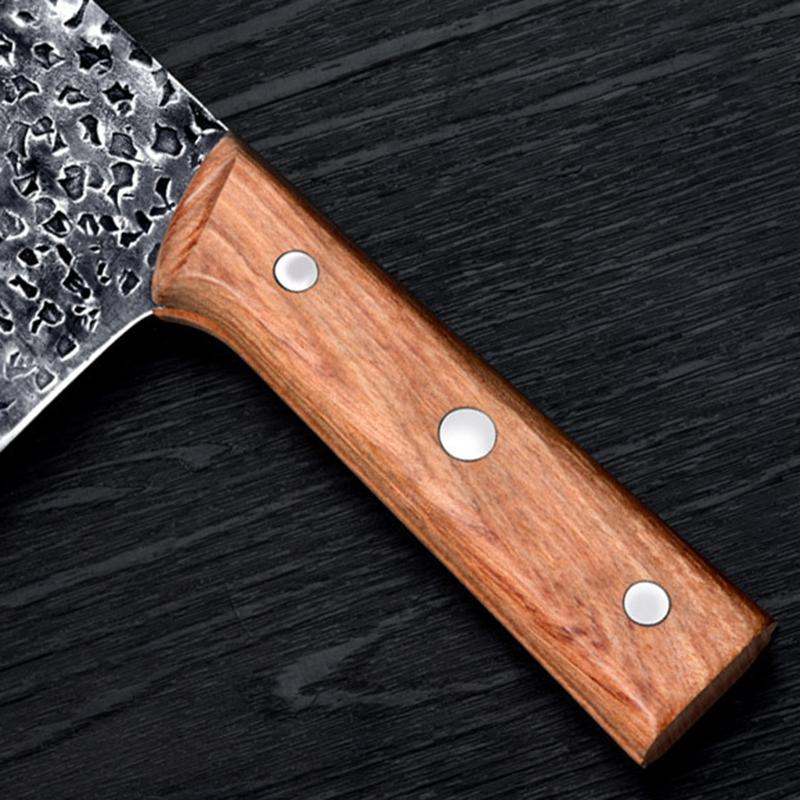 Forged Kitchen Cleaver Chopping Bone Slicing Meat Sharp Chinese Butcher Knife Vegetable Fish Cooking Cutting Tools