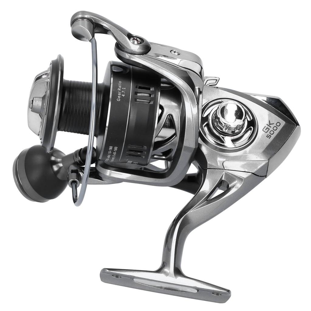 Fishing Reel 4.7:1 Spinning Wheel Metal Wire Cup Spool Spinning Reel Fishing PartsGK5000