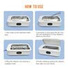 MTWML Ultrasonic Glasses Cleaning Machine,49Khz 22Oz Jewelry Clean Machine with 3 Modes Timer for Ring Earring Dentures Necklaces Watch Strap Keycap