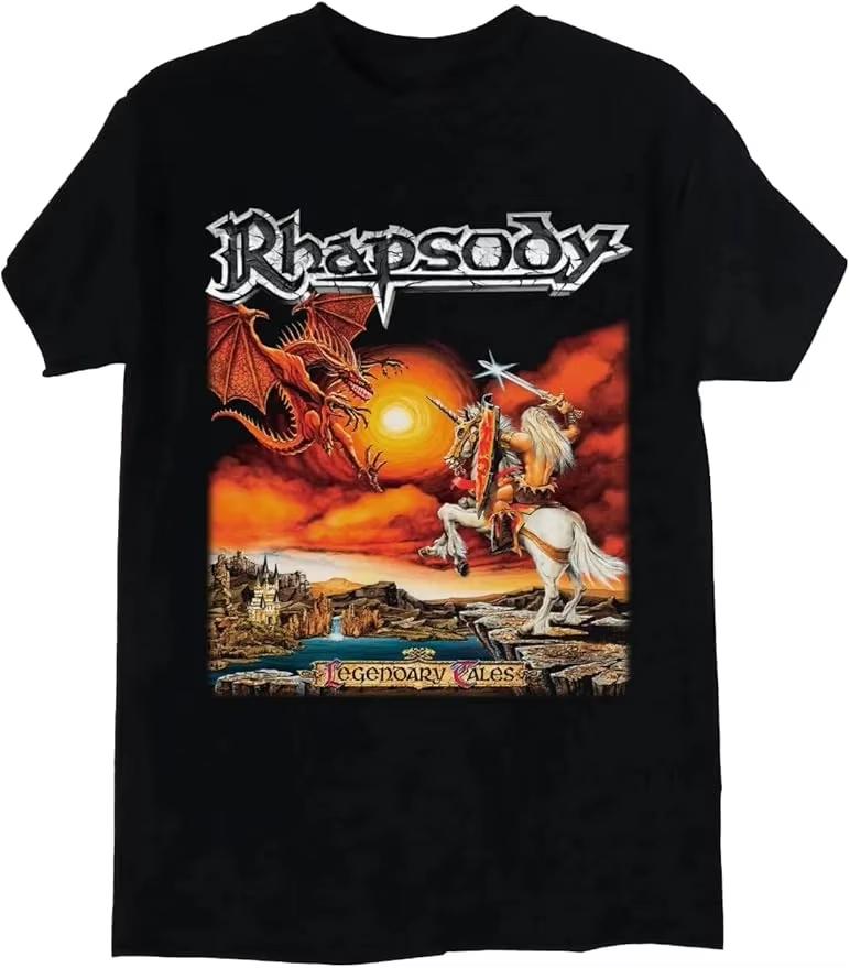 

Summer 2026 New Rachrodiu Legend Story Printed T-shirt High Quality Fashion Casual Breathable Men s Crew Neck Printed T-shirt... S разноцветный