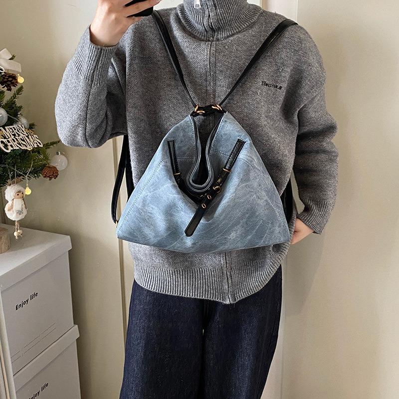 Autumn and Winter Retro Large-capacity Bag Women's New High-end Single Shoulder Crossbody Tote Bag Backpack