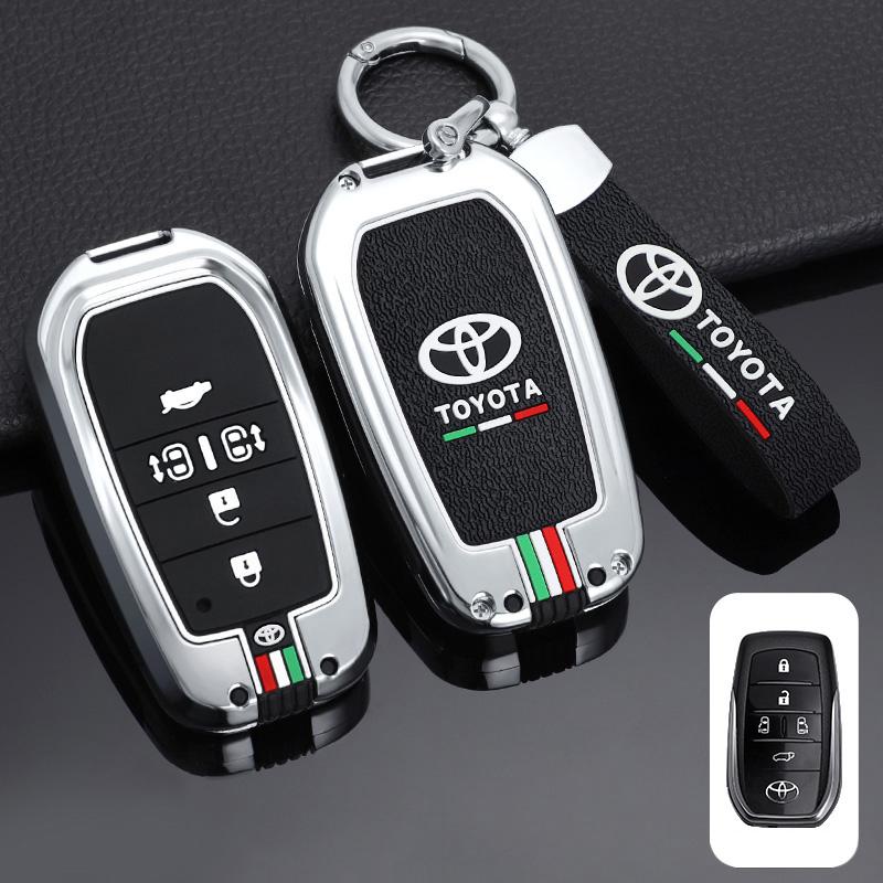 Car Remote Key Cover Case Shell For Toyota RAV4 Highland Coralla Hilux Fortuner Land Cruiser Camry Crown Keychain Accessories