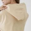 Goxo Windbreaker Hoodie Beige Smile Heart