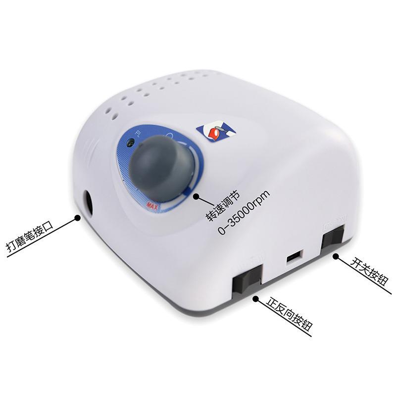 High-Speed 35,000 RPM Nail Drill: Gel Polish & Cuticle Remover, Cool Grinding
