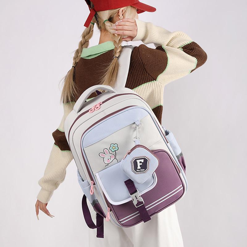 New Large-capacity Primary School School Bag, Fifth and Sixth Grade Boys and Girls Backpack, Lightweight and Simple Outdoor Leisure Backpack